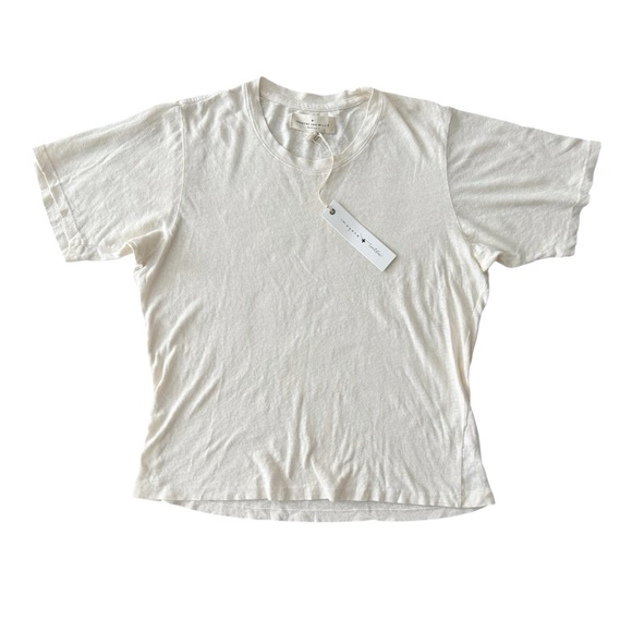Imogene + Willie Cotton Hemp Tee Vintage White - Picture 1 of 5